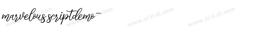 marvelous scriptdemo字体转换